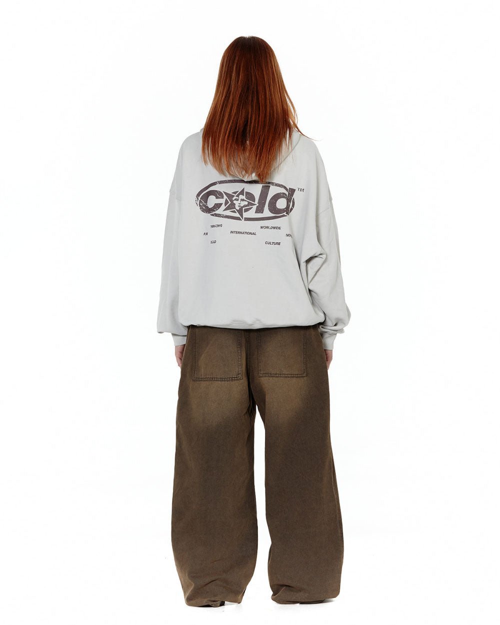 V2 PANTS FADED BROWN DENIM - COLD CULTURE