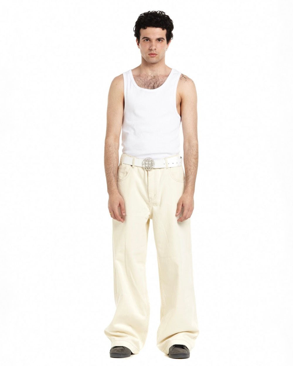 V2 TEXT - POCKET PANTS DIRTY WHITE - COLD CULTURE