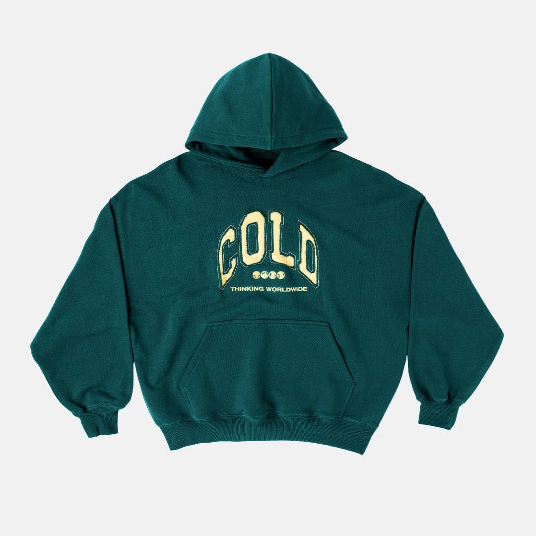 VARSITY HOODIE BRITISH GREEN - Cold Culture