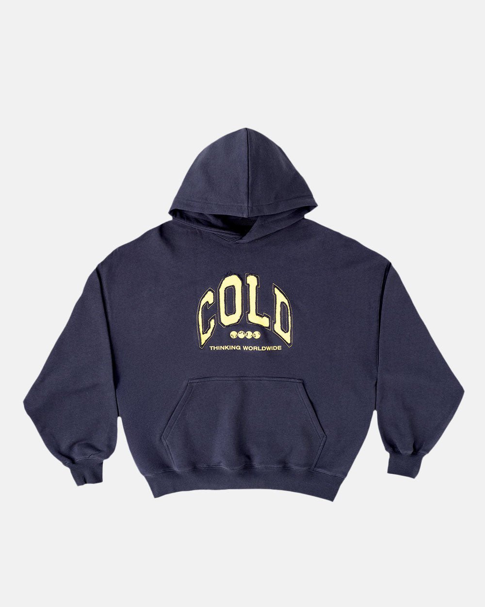 VARSITY HOODIE DARK BLUE - COLD CULTURE