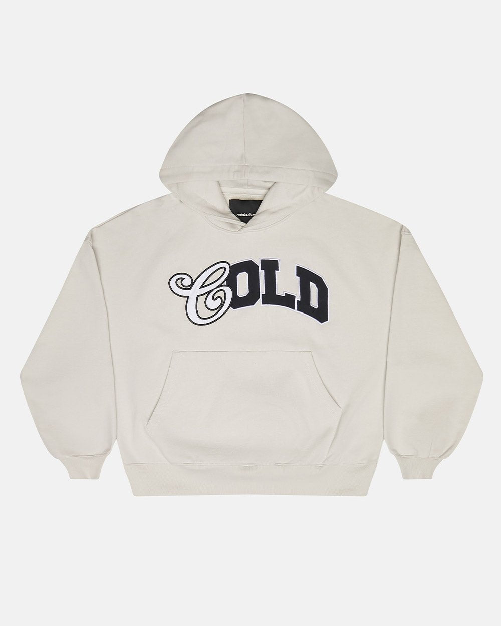VARSITY HOODIE IVORY GREY - Cold Culture