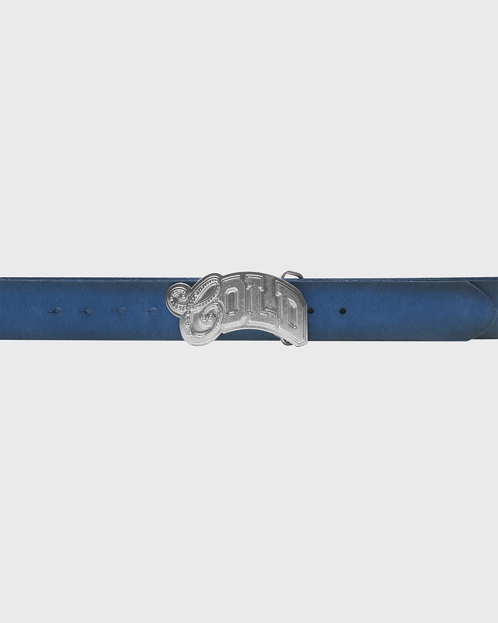 VARSITY LEATHER BELT BLUE MIX - Cold Culture