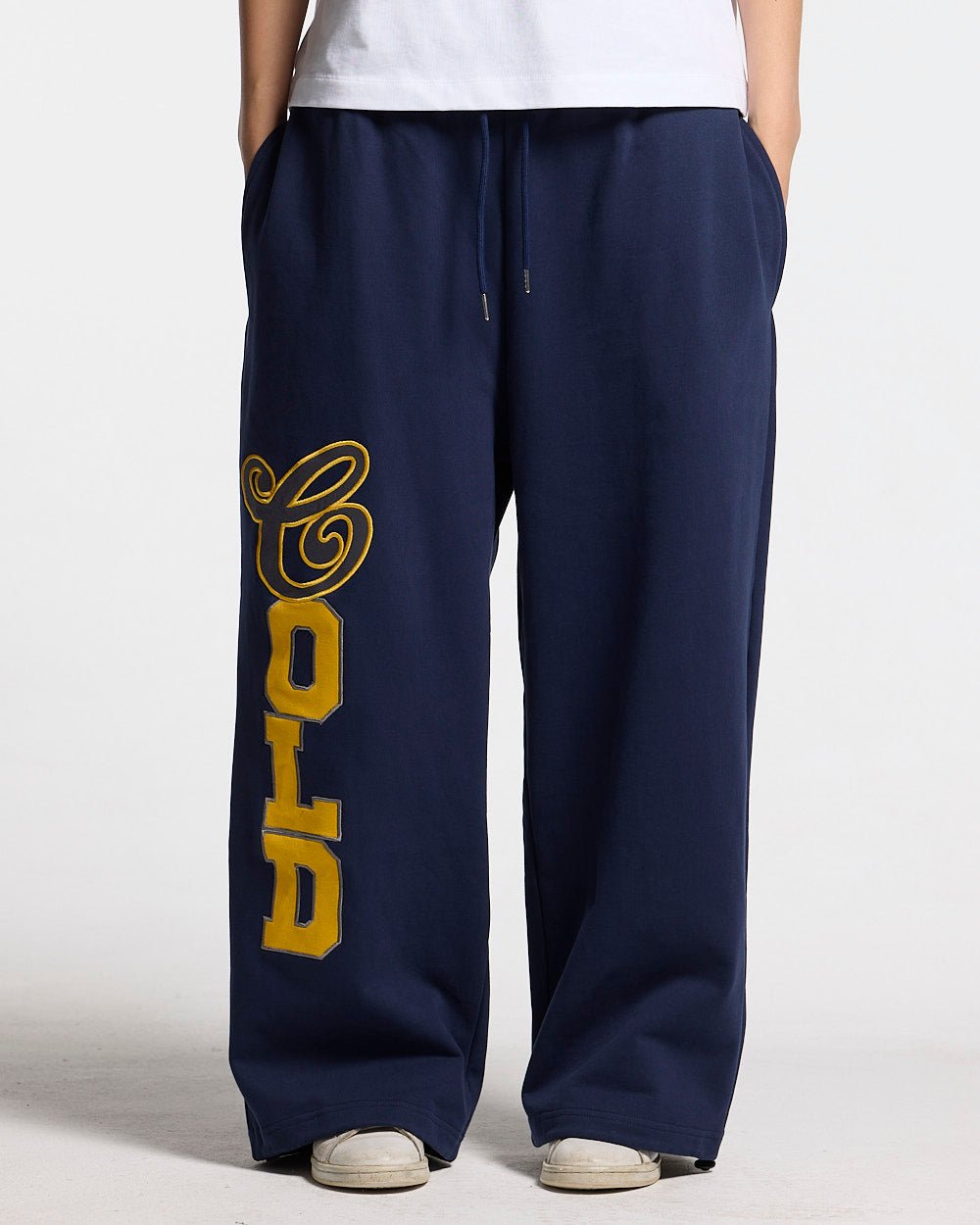VARSITY PANTS DARK BLUE - Cold Culture #woman