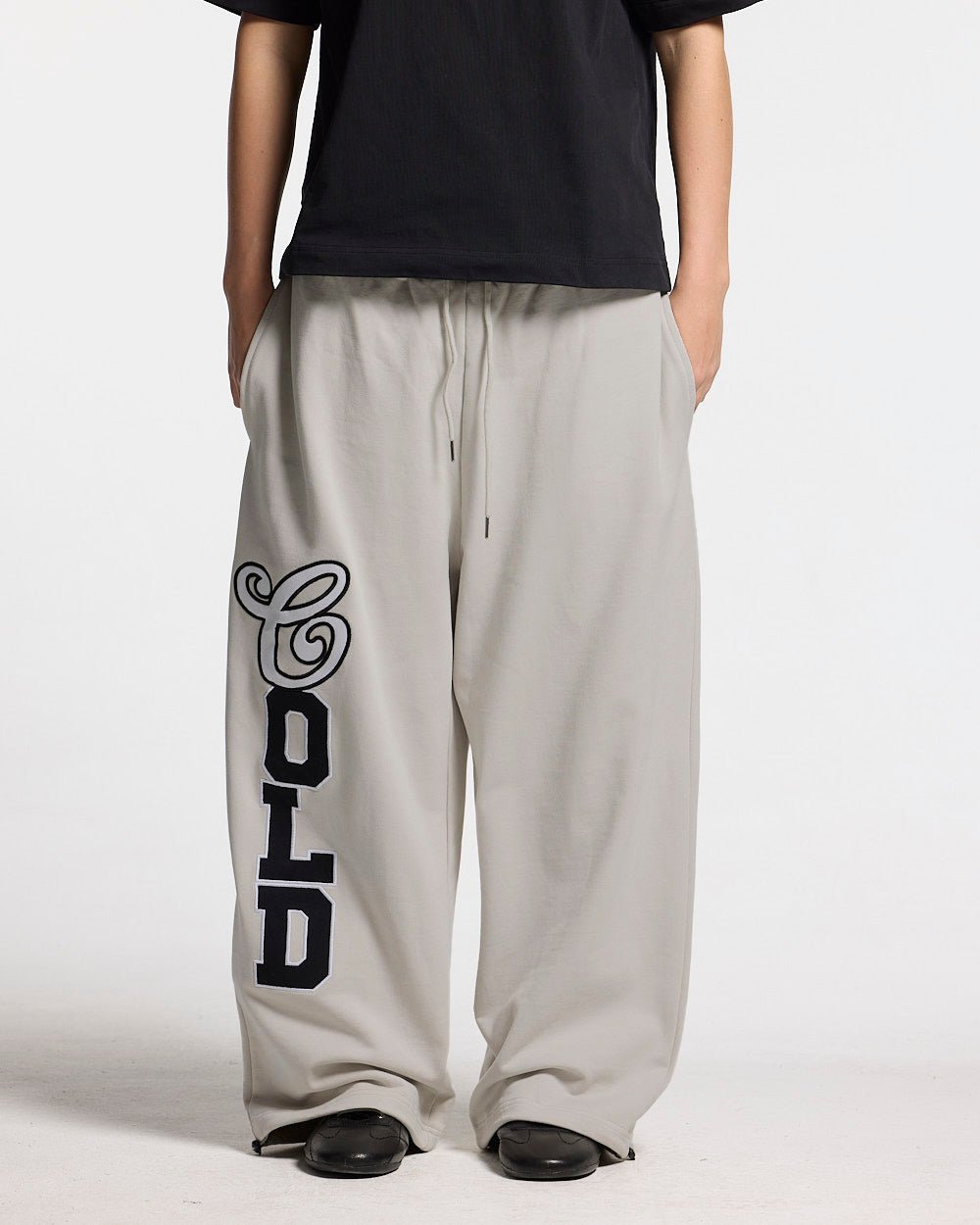 VARSITY PANTS IVORY GREY - Cold Culture #woman