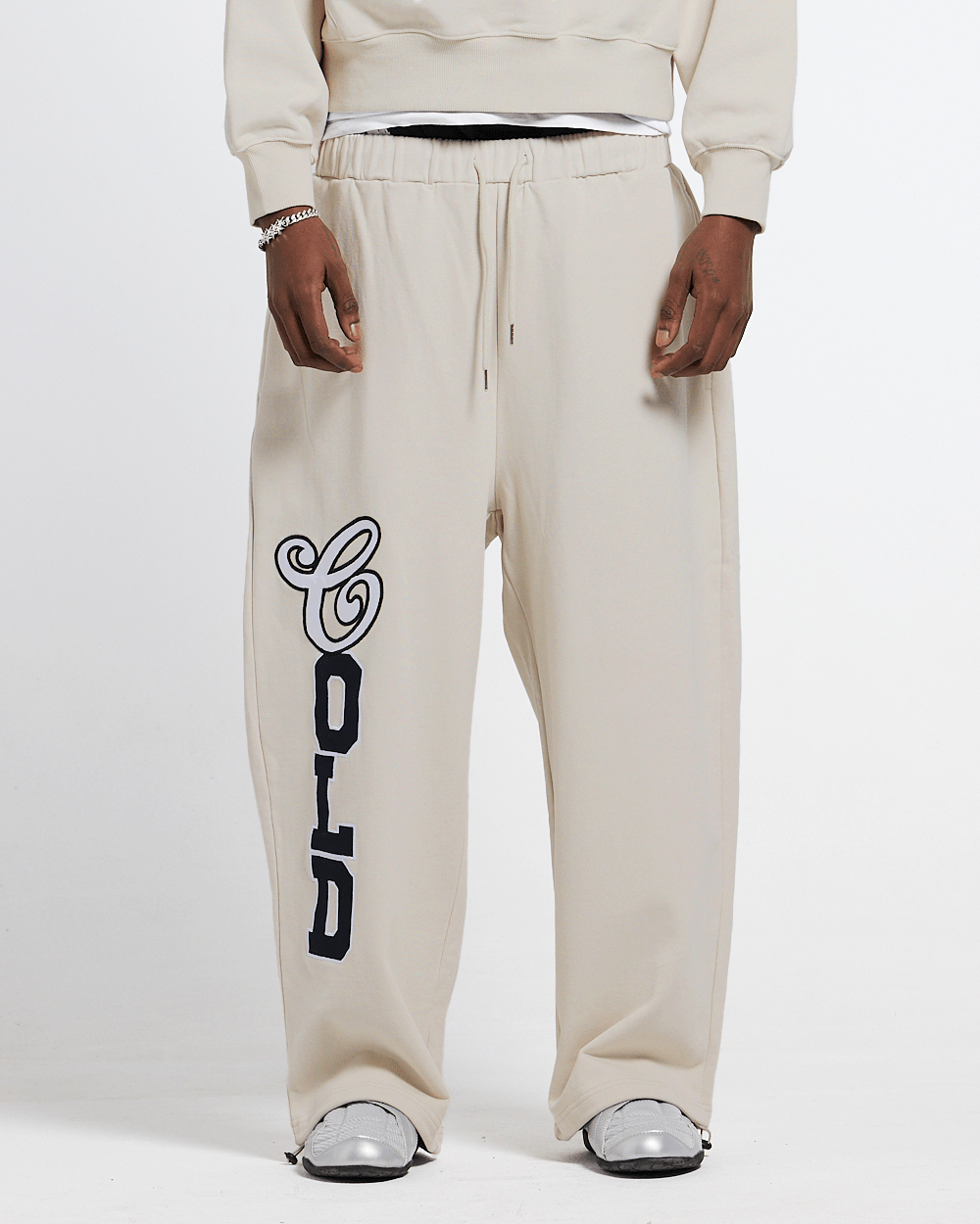 VARSITY PANTS IVORY GREY - Cold Culture