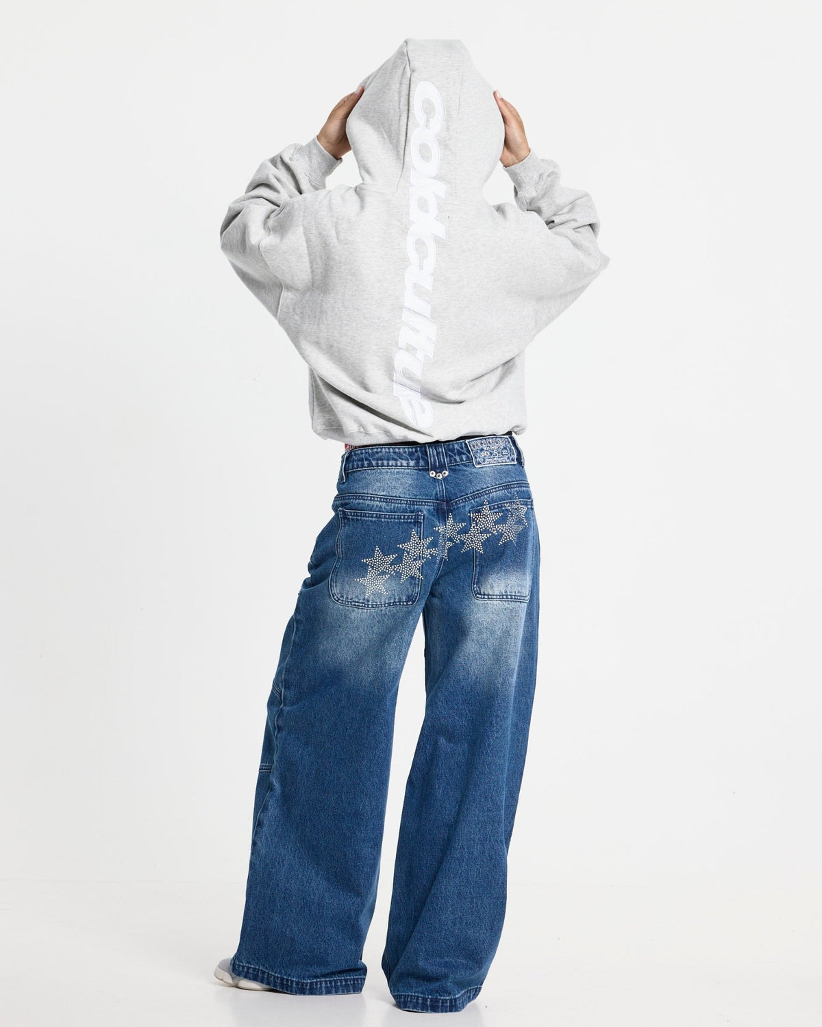 VERA LOOSE PANTS MID BLUE - Cold Culture