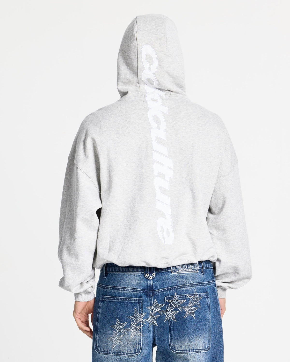VERTICAL HOODIE HEATHER GREY - Cold Culture
