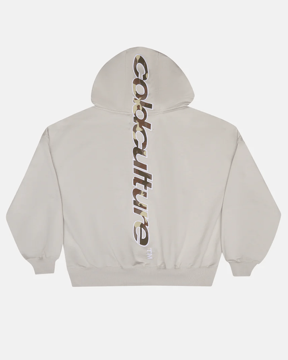 VERTICAL HOODIE LIGHT GREY - Cold Culture