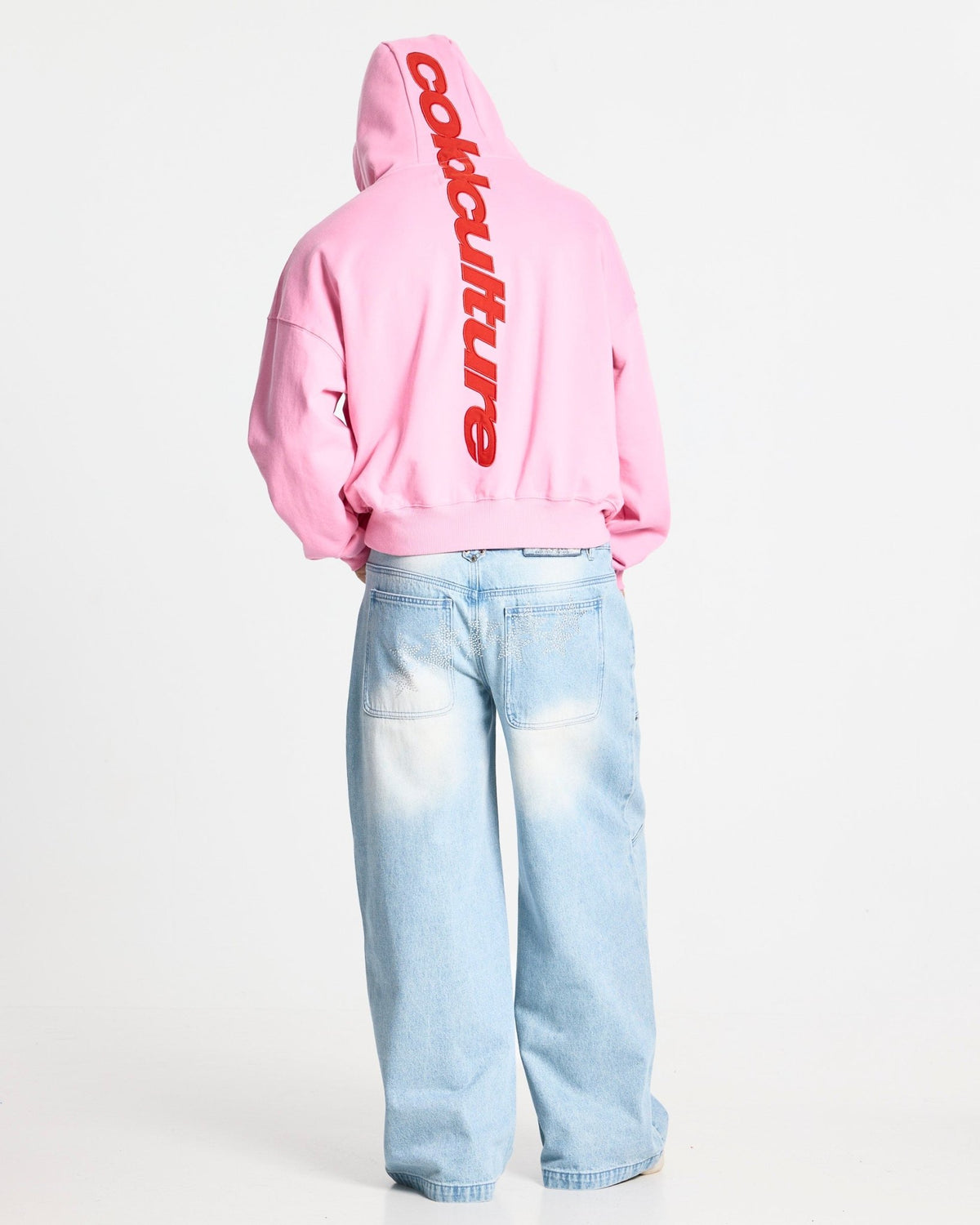 VERTICAL HOODIE PINK - Cold Culture