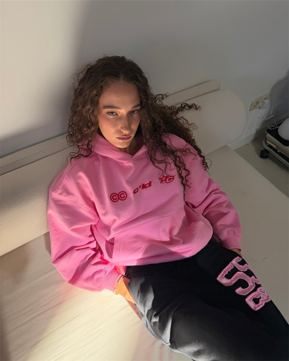 VERTICAL HOODIE PINK - Cold Culture