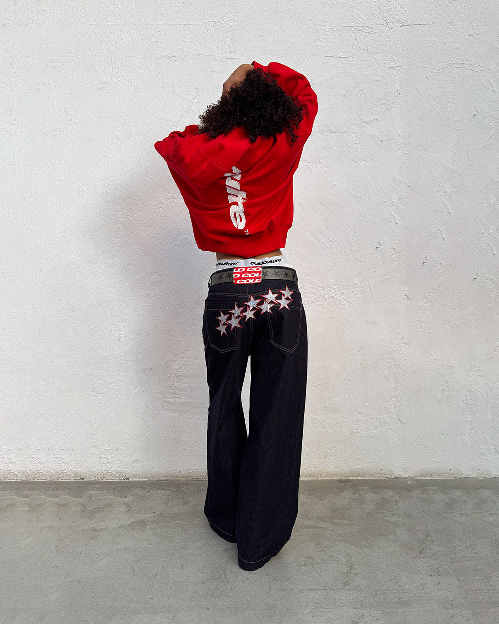 VERTICAL HOODIE RED - Cold Culture