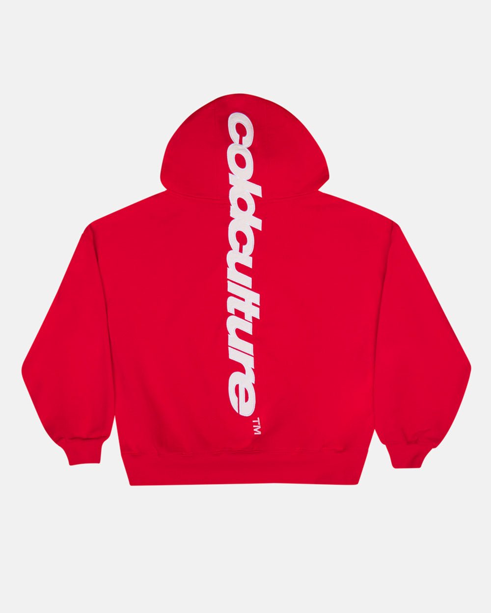 VERTICAL HOODIE RED - Cold Culture