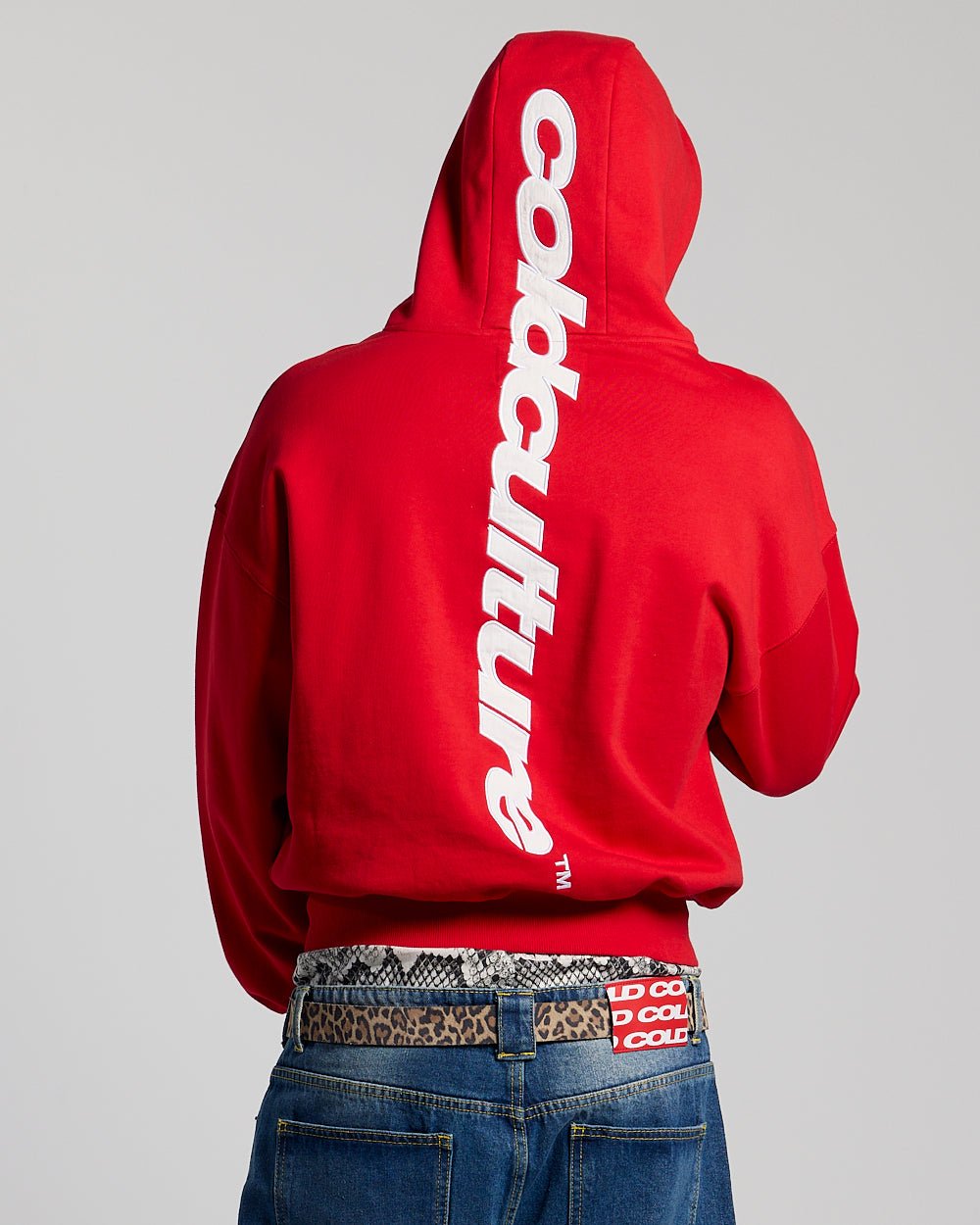 VERTICAL HOODIE RED - Cold Culture