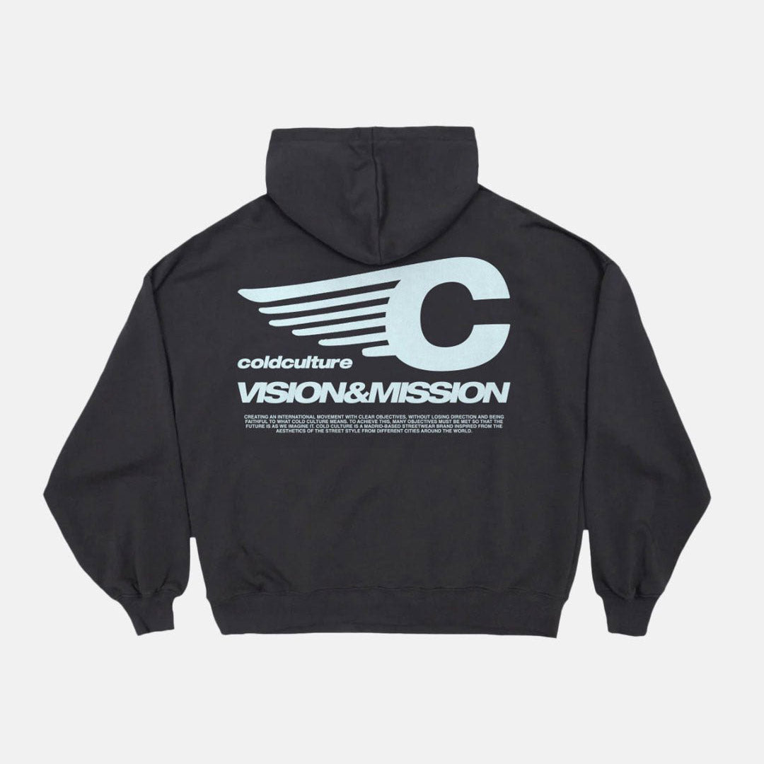 VISION MISSION HOODIE INDIA INK - Cold Culture