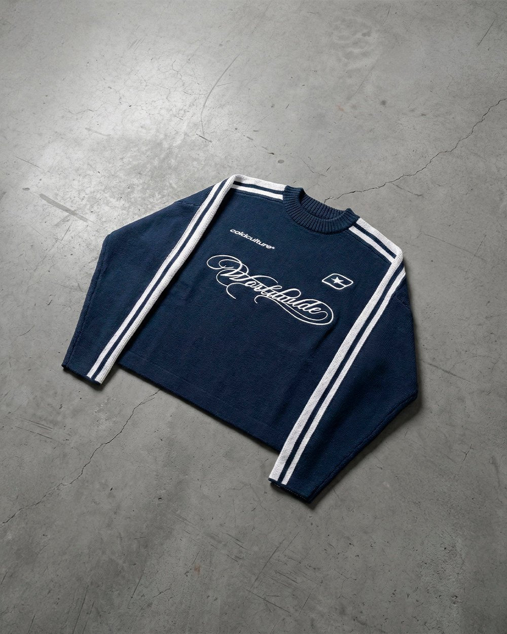 W80 KNITWEAR BLUE - Cold Culture