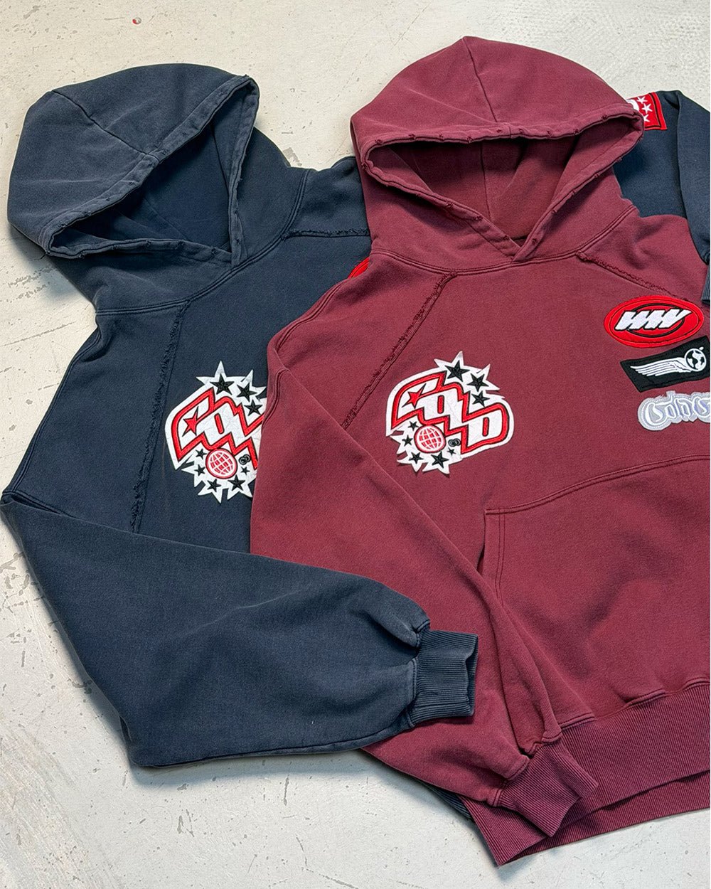 WALKER HOODIE DARK BLUE - Cold Culture