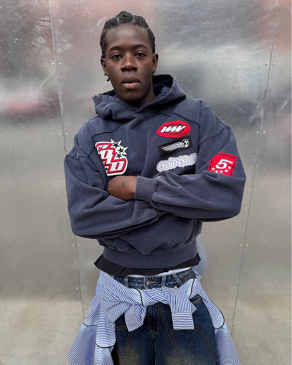 WALKER HOODIE DARK BLUE - Cold Culture