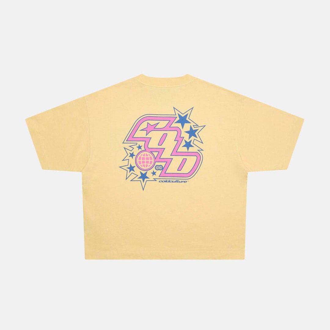 WALKER TEE BRIGHT YELLOW - Cold Culture