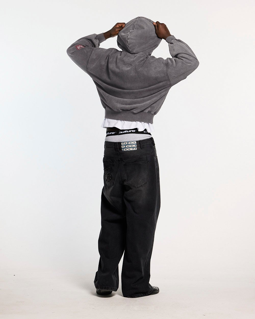 WALKER ZIP HOODIE WASHED BLACK - Cold Culture