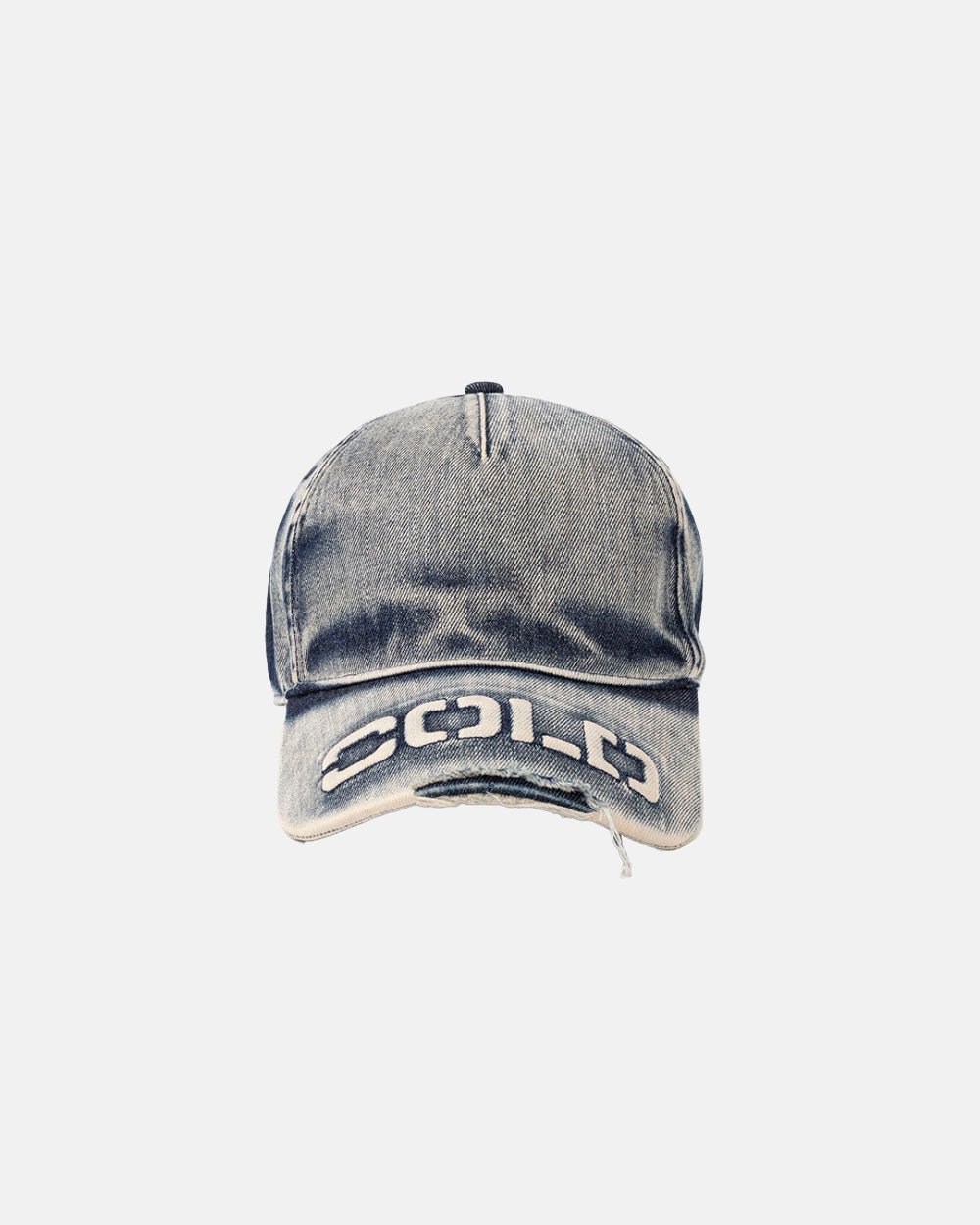 WASHED PROGRESS LOGO CAP HEAVY BLUE - Cold Culture