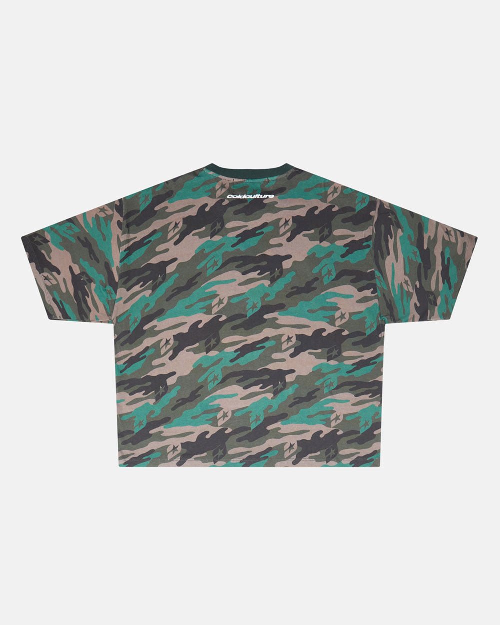 WASSAP FAM TEE CAMO GREEN - COLD CULTURE