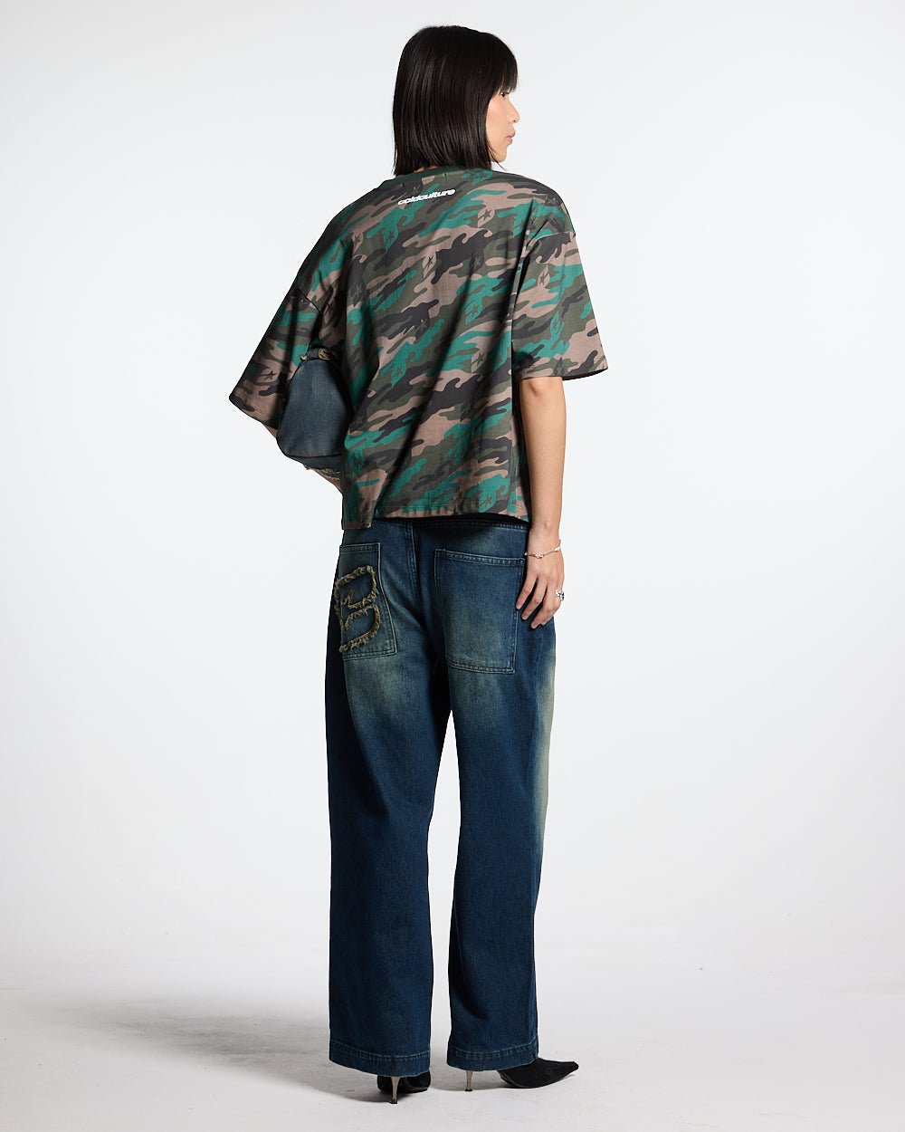 WASSAP FAM TEE CAMO GREEN - COLD CULTURE