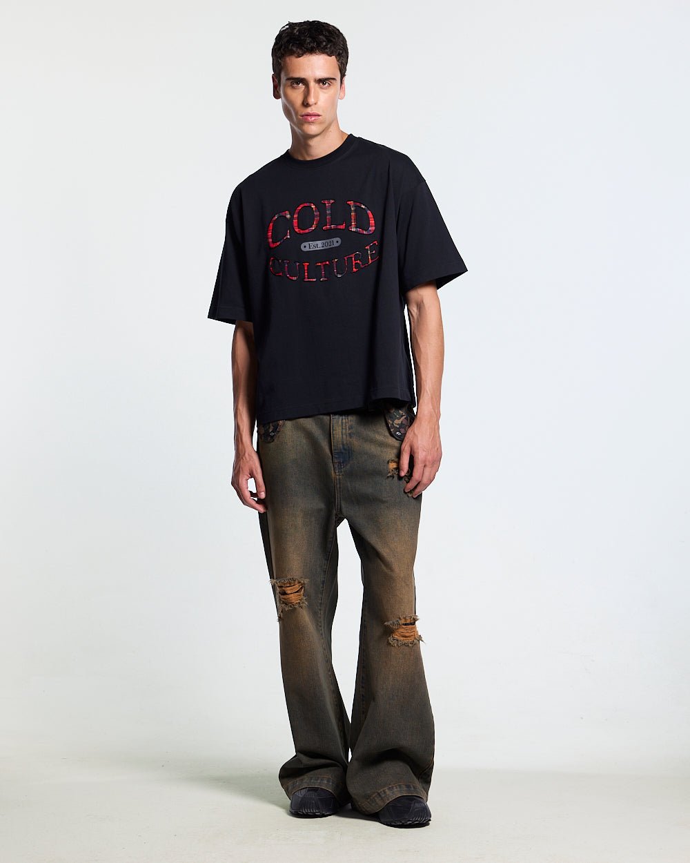 WATCH OUT TEE BLACK - Cold Culture