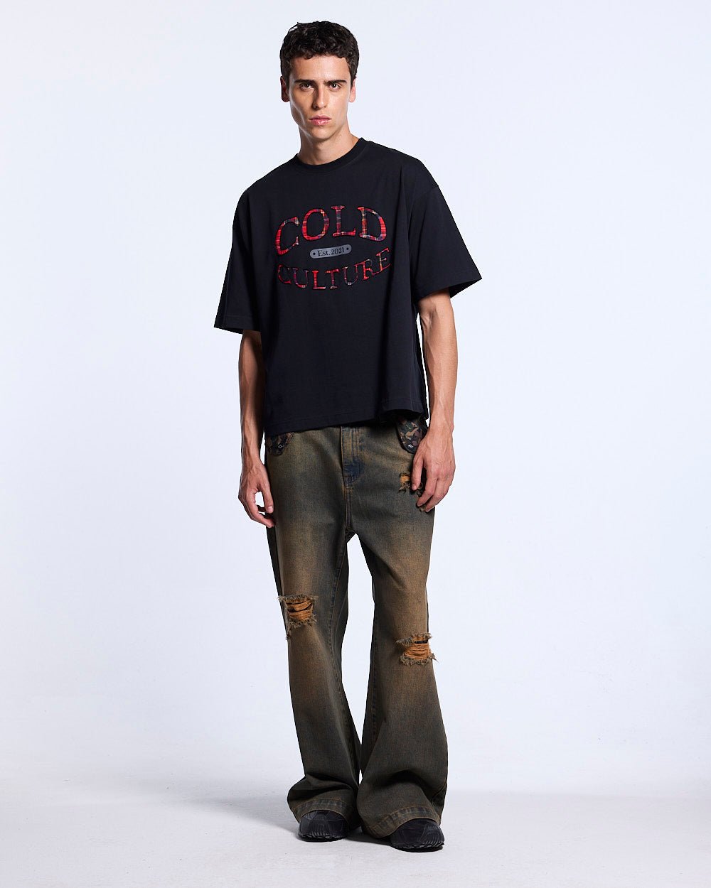 WATCH OUT TEE BLACK - Cold Culture