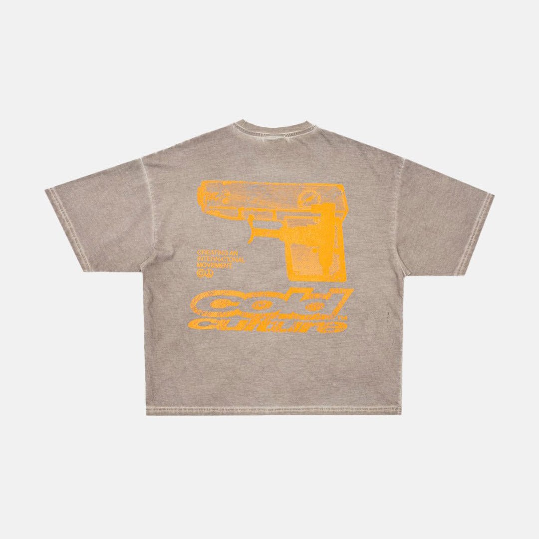 WATERGUN TEE DYED QUARTZ BEIGE - Cold Culture