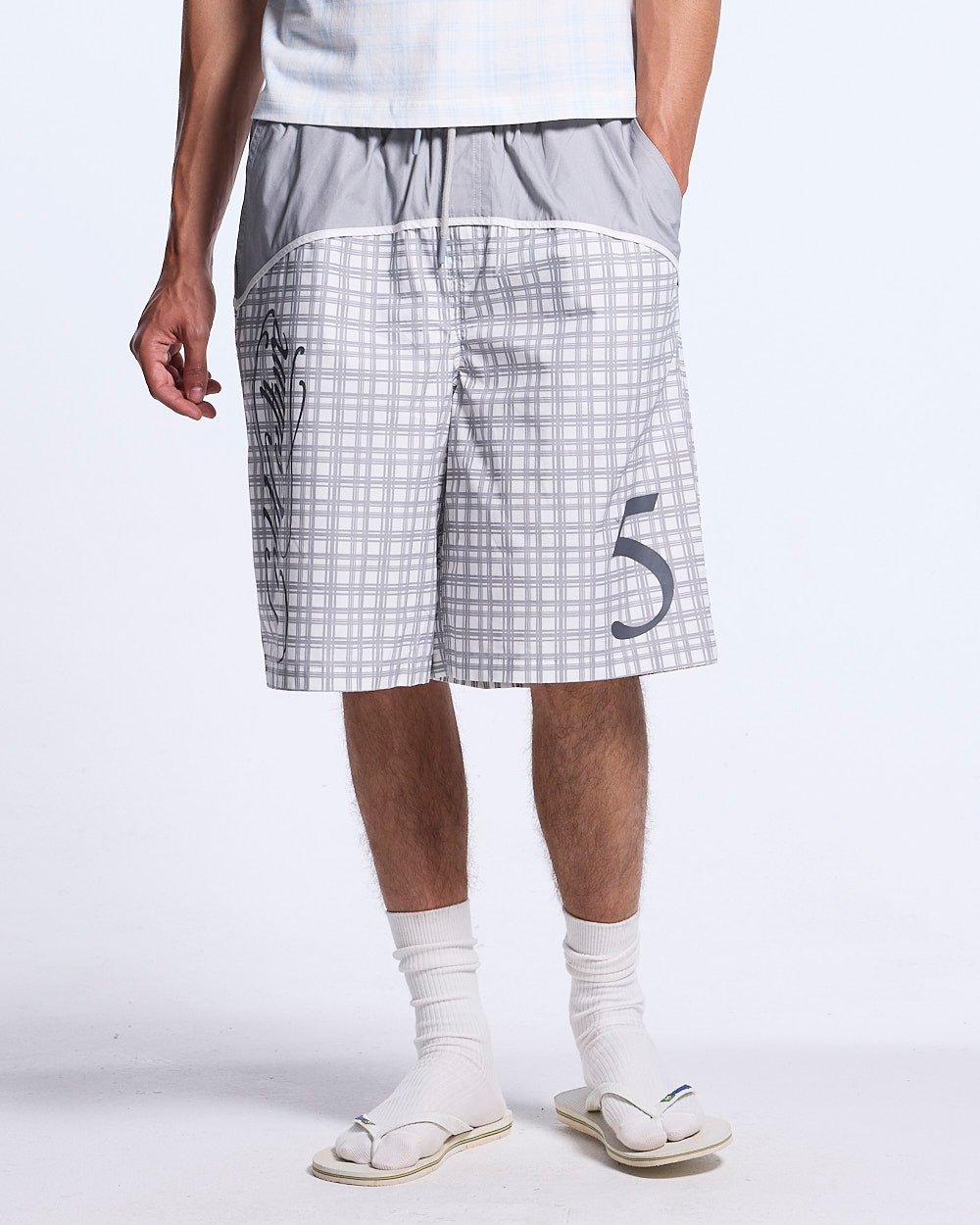 WAVE SWIMSHORTS GREY - Cold Culture