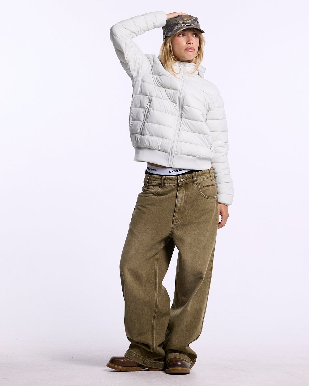 WHEEL PUFFER WHITE - Cold Culture