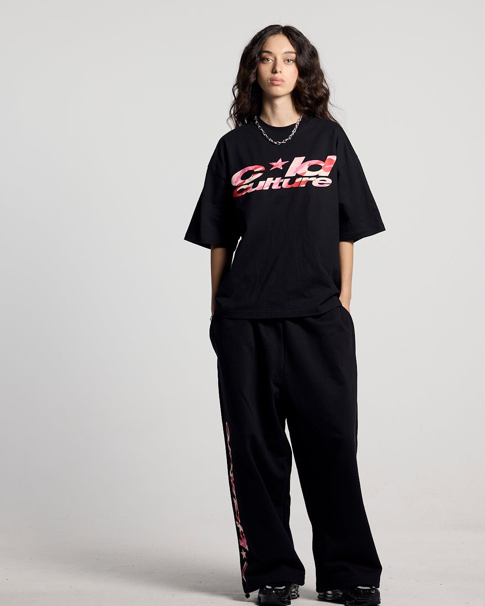 WILD CAMO SWEATPANTS BLACK - Cold Culture