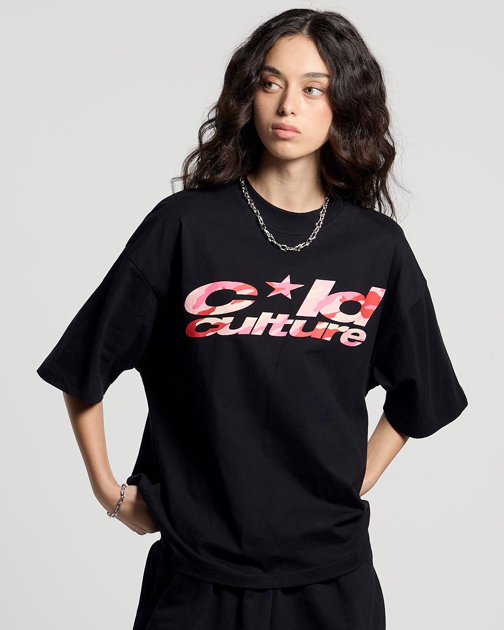 WILD CAMO TEE BLACK - Cold Culture