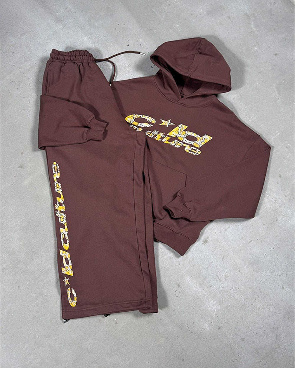 WILD SNAKE HOODIE BROWN - Cold Culture