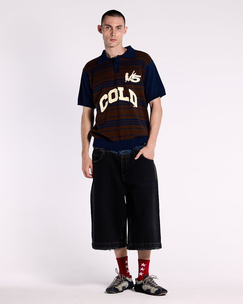 WINNERS V5 POLO BROWN AND BLUE - COLD CULTURE