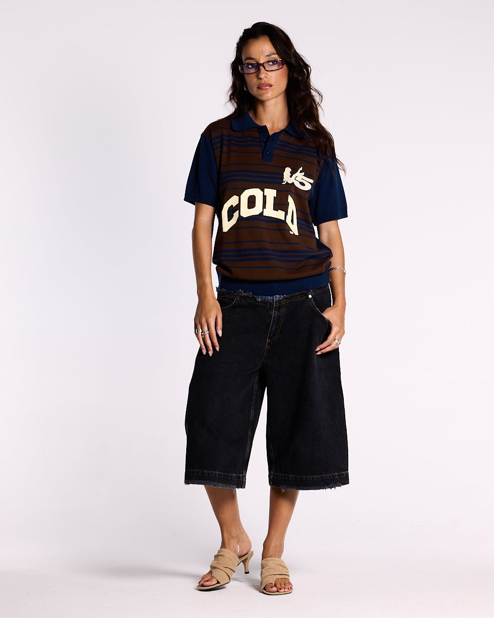 WINNERS V5 POLO BROWN AND BLUE - COLD CULTURE