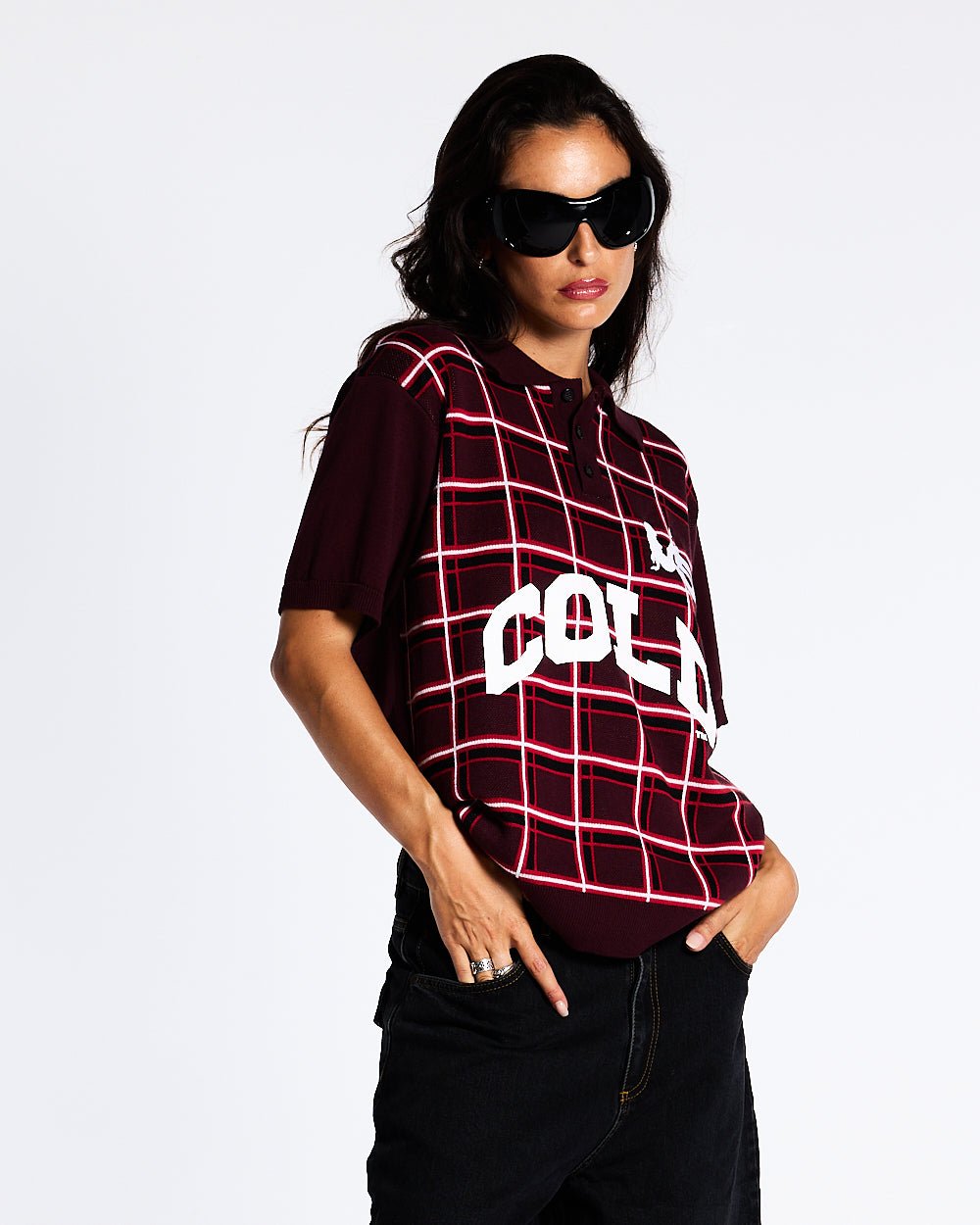 WINNERS V5 POLO RED TARTAN - COLD CULTURE