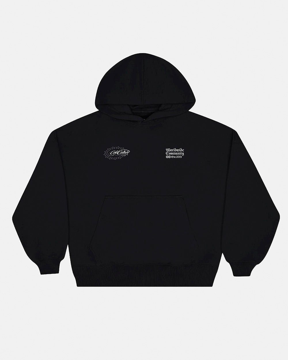 WOLFY HOODIE BLACK - Cold Culture