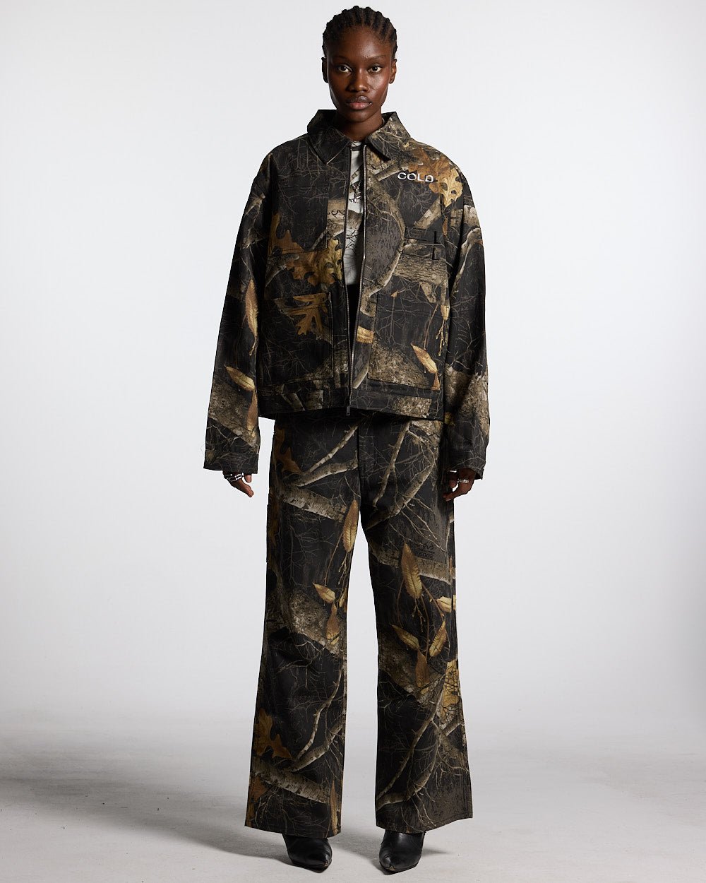 WORK ZIP JACKET REALTREE BLACK - COLD CULTURE