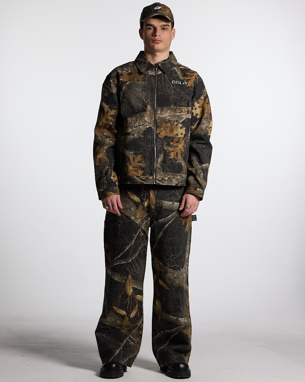 WORK ZIP JACKET REALTREE BLACK - COLD CULTURE