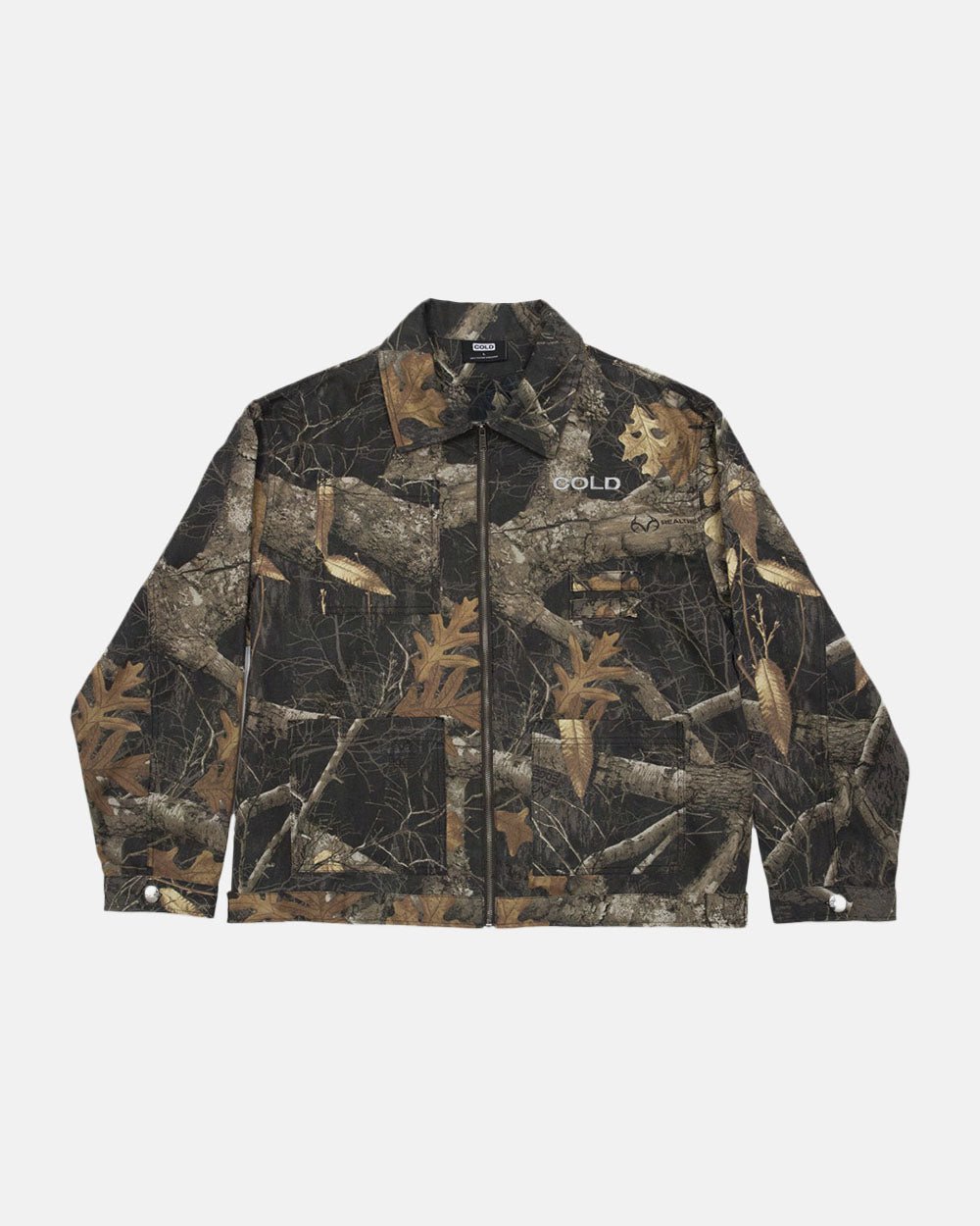 WORK ZIP JACKET REALTREE BLACK - COLD CULTURE