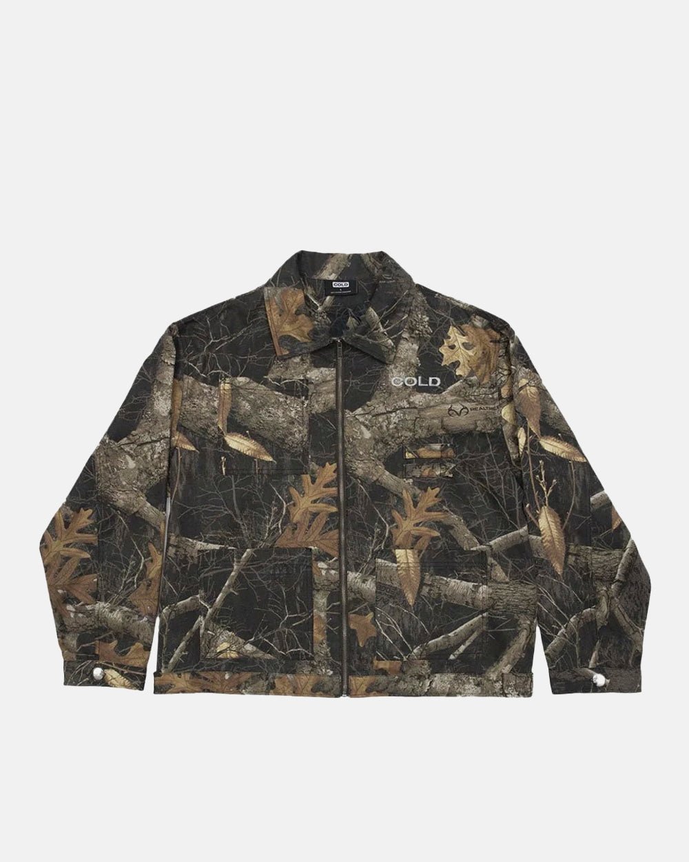 WORK ZIP JACKET REALTREE BLACK - Cold Culture
