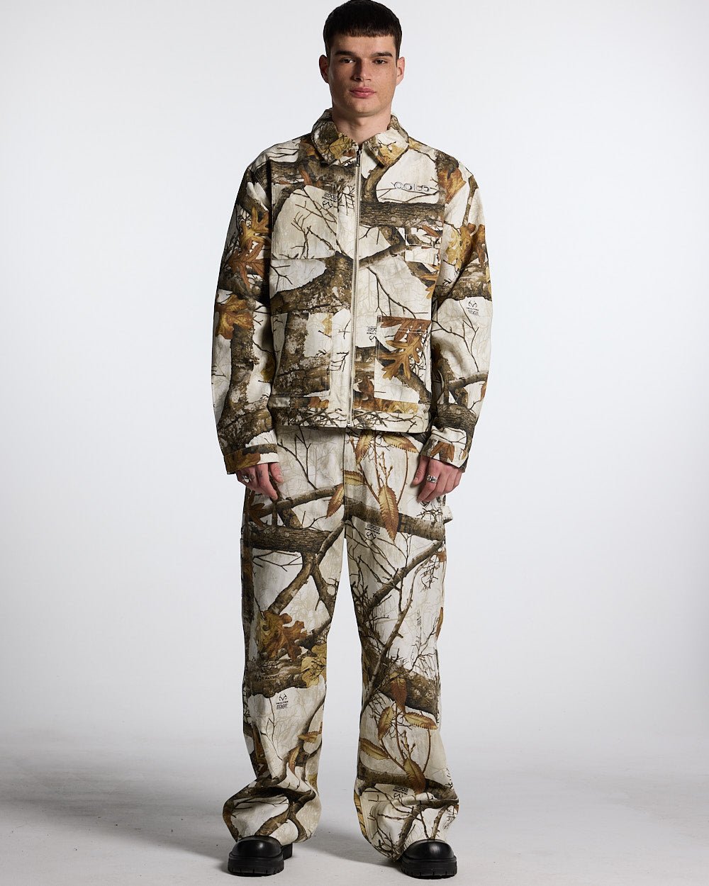 WORK ZIP JACKET REALTREE WHITE - COLD CULTURE