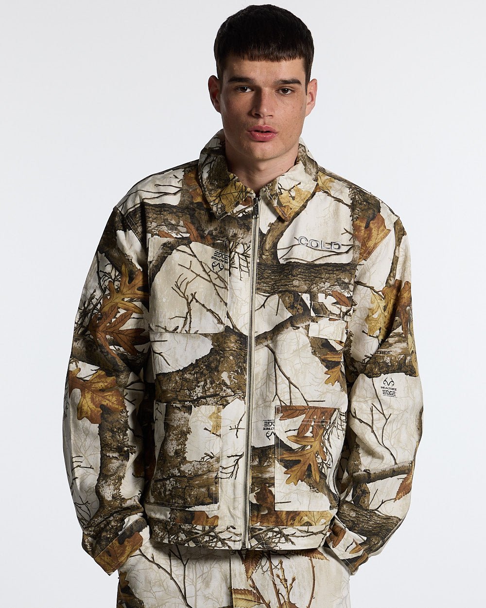 WORK ZIP JACKET REALTREE WHITE - COLD CULTURE