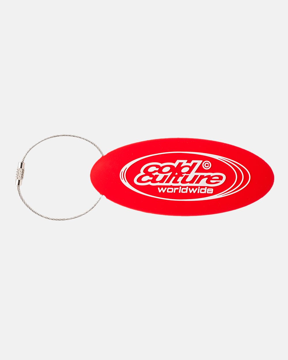 WORLD SILICONE KEYCHAIN RED - COLD CULTURE