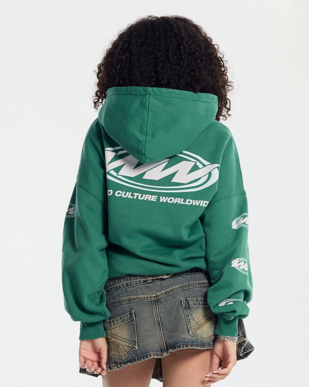 WORLDWIDE CIRCLE HOODIE SHALE GREEN - COLD CULTURE