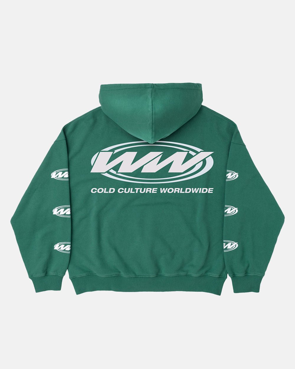 WORLDWIDE CIRCLE HOODIE SHALE GREEN - COLD CULTURE