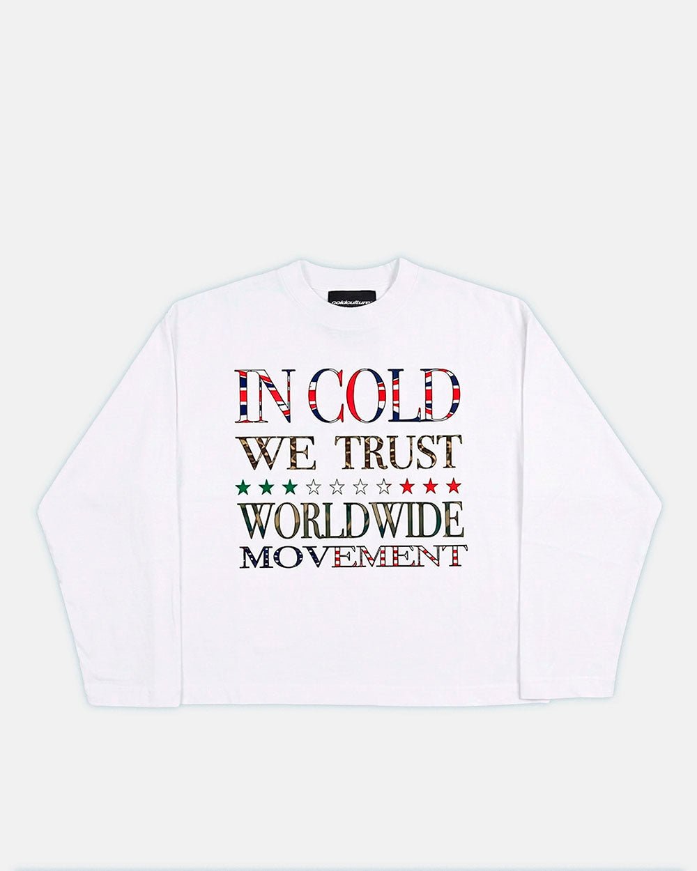 WORLDWIDE LONGSLEEVE WHITE - Cold Culture