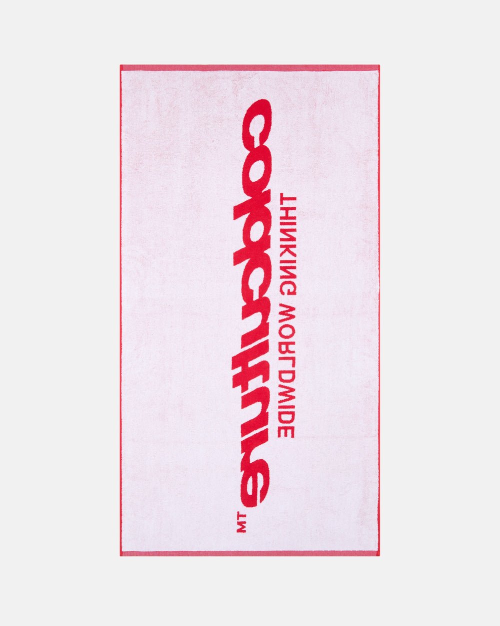 WORLDWIDE TOWEL VIVID RED AND WHITE - Cold Culture