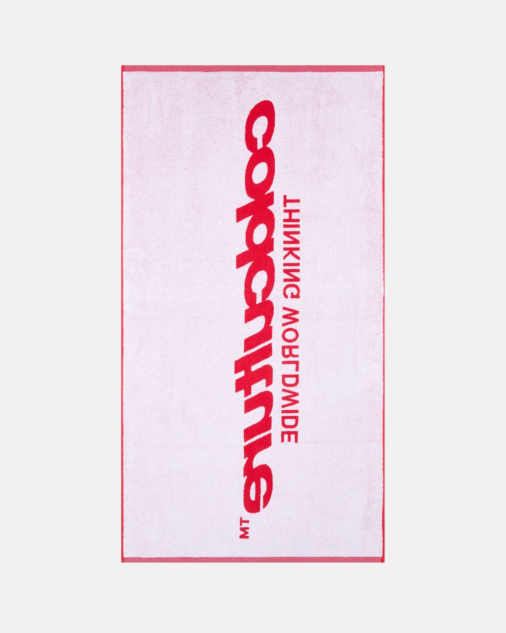 WORLDWIDE TOWEL VIVID RED AND WHITE - COLD CULTURE